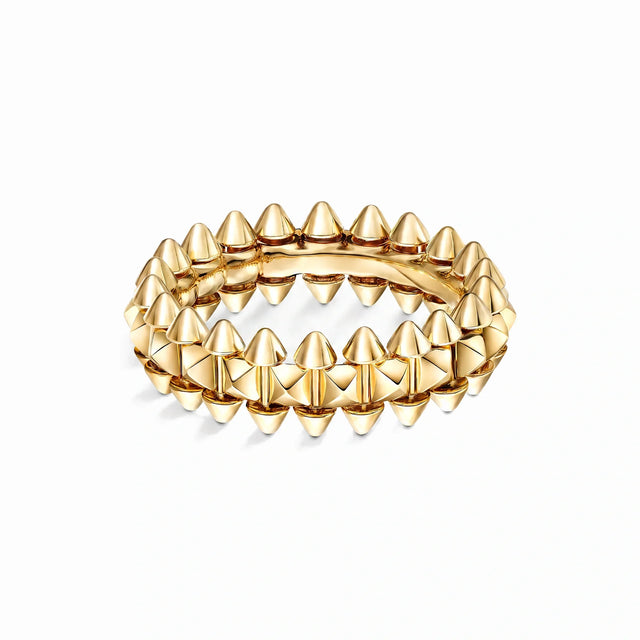 Clash de Small Pyramid Stud Ring