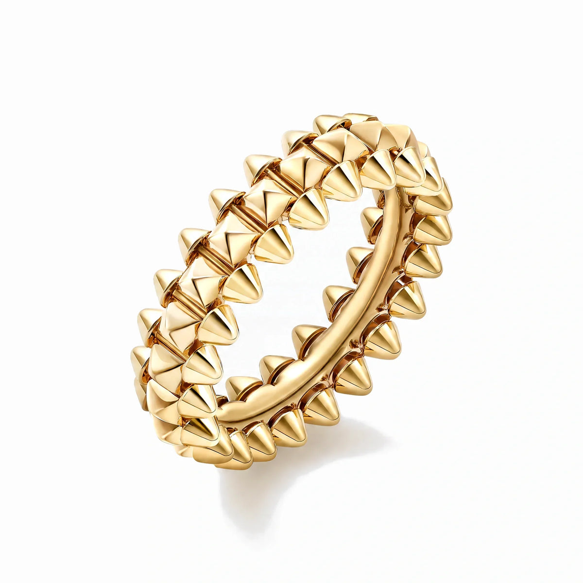 Clash de Small Pyramid Stud Ring