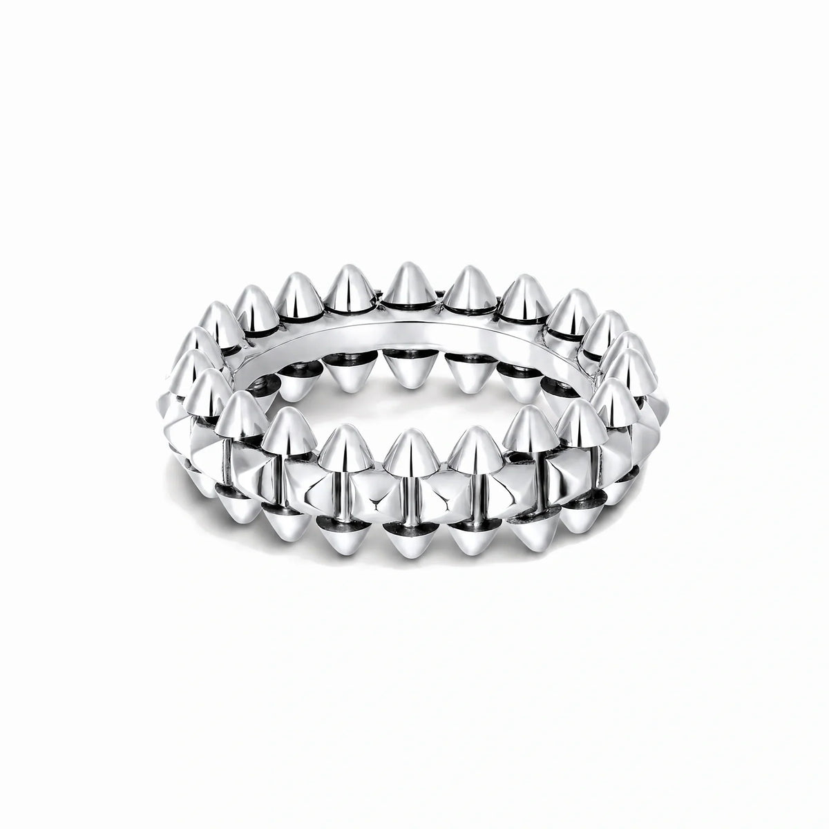 Clash de Small Pyramid Stud Ring