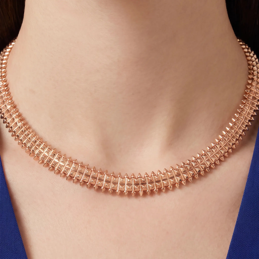 Clash de Studded Double Row Necklace