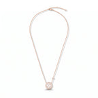 Color Blossom Pearl-Tone Motif Pendant Necklace