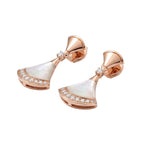 Diva's Dream Mother-of-Pearl Fan Earrings