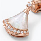 Diva's Dream Mother-of-Pearl Fan Earrings