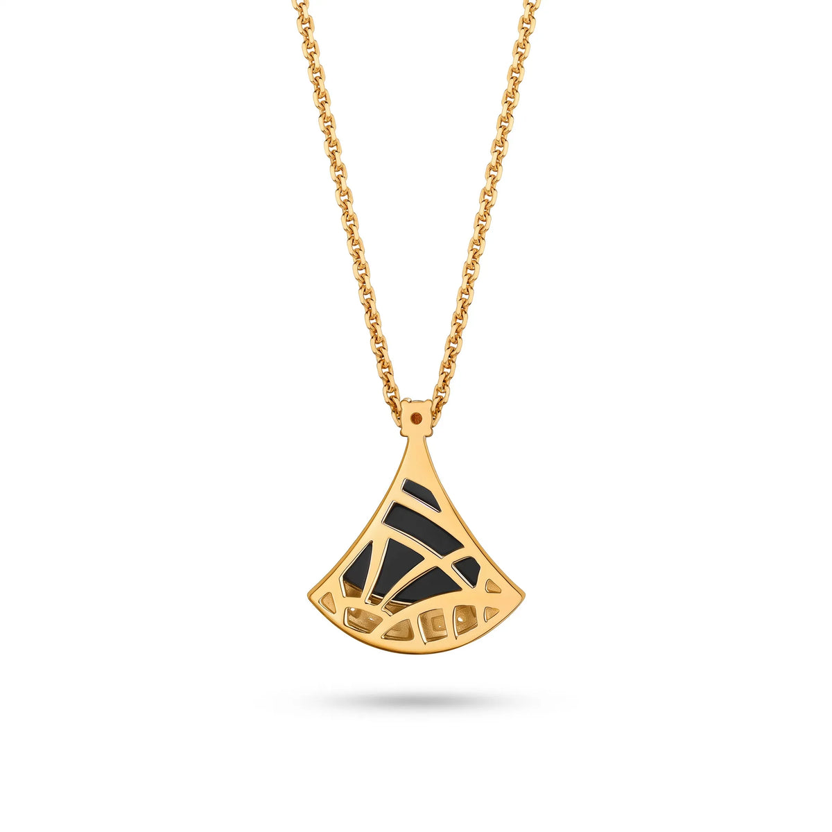Divas' Dream Color Fan Pavé Pendant Necklace