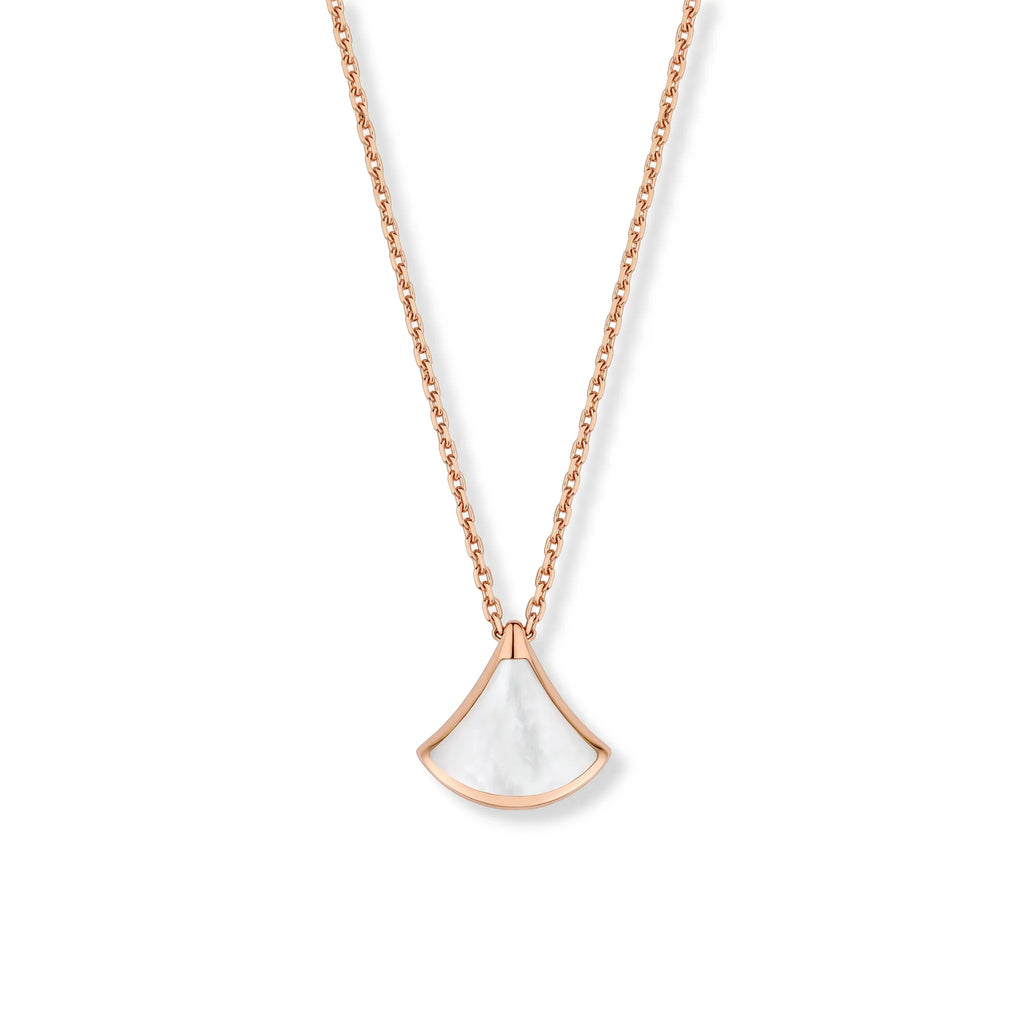 Divas' Dream Mini Fan Pendant Necklace