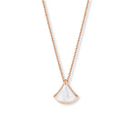 Divas' Dream Mini Fan Pendant Necklace