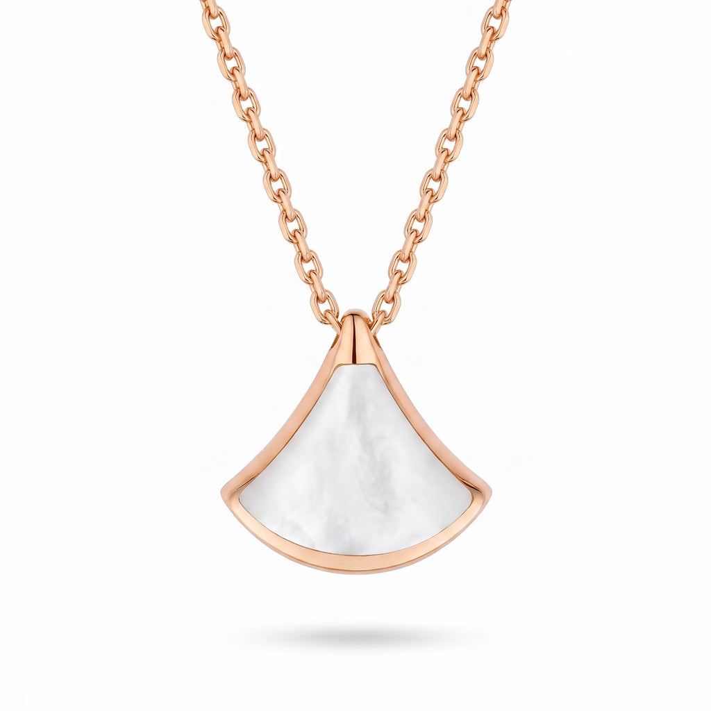 Divas' Dream Mini Fan Pendant Necklace