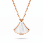 Divas' Dream Mini Fan Pendant Necklace
