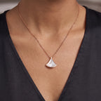 Divas' Dream Mini Fan Pendant Necklace