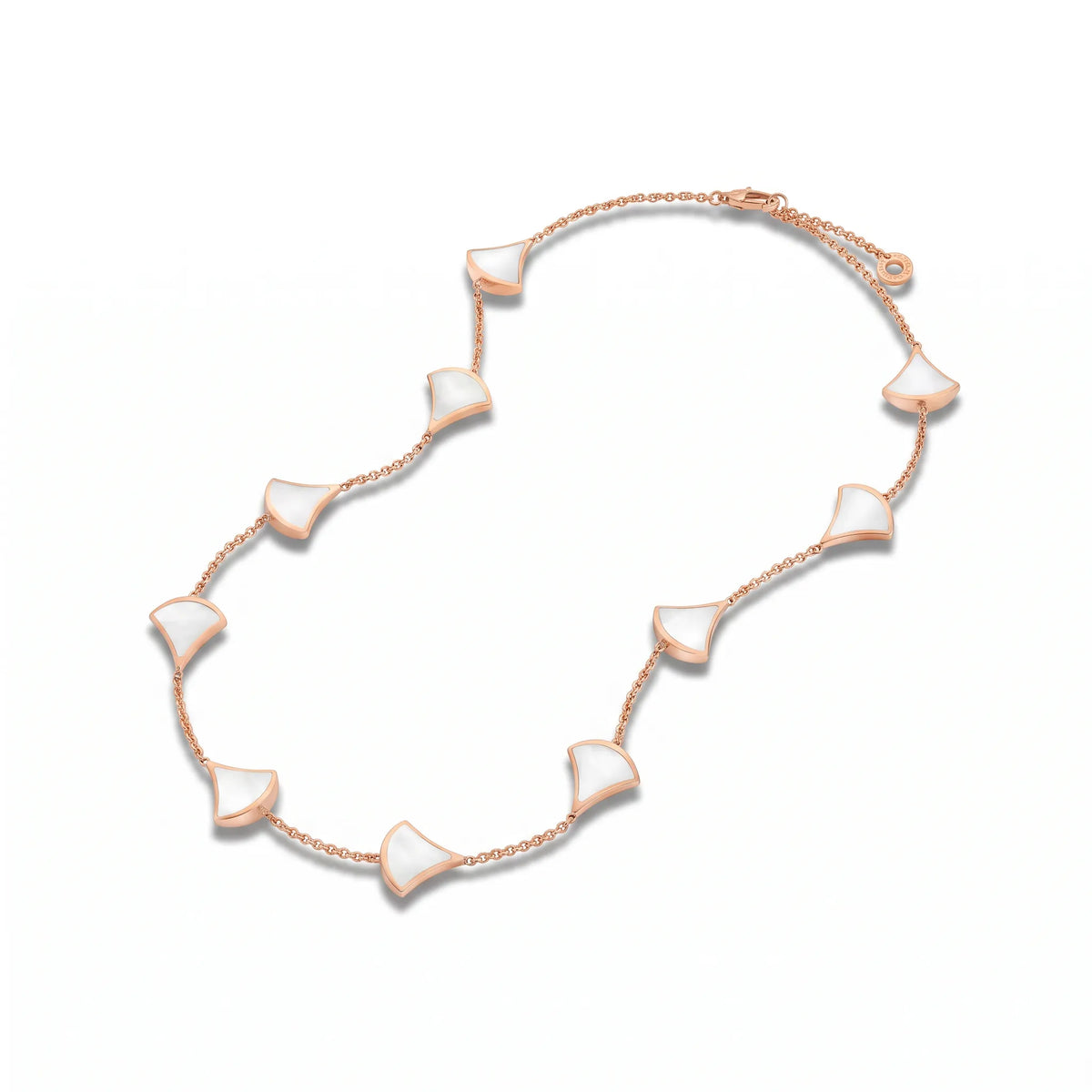 Divas' Dream Mother-of-Pearl Fan Station Necklace