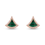 Divas' Dream Pavé Color Fan Stud Earrings