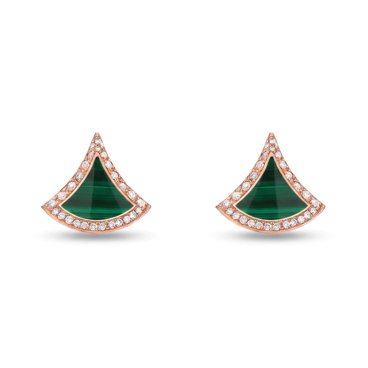 Divas' Dream Pavé Color Fan Stud Earrings