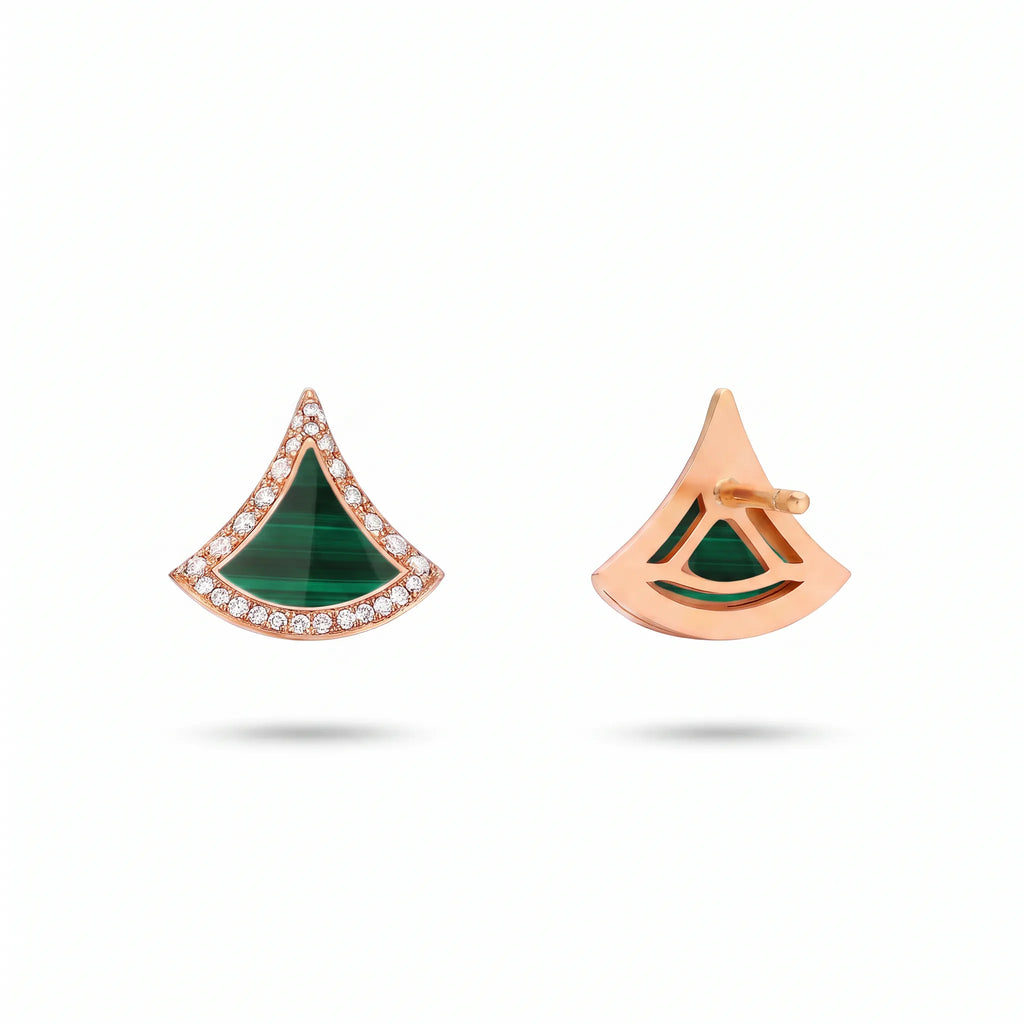 Divas' Dream Pavé Color Fan Stud Earrings