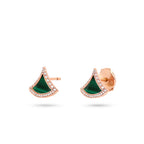 Divas' Dream Pavé Color Fan Stud Earrings