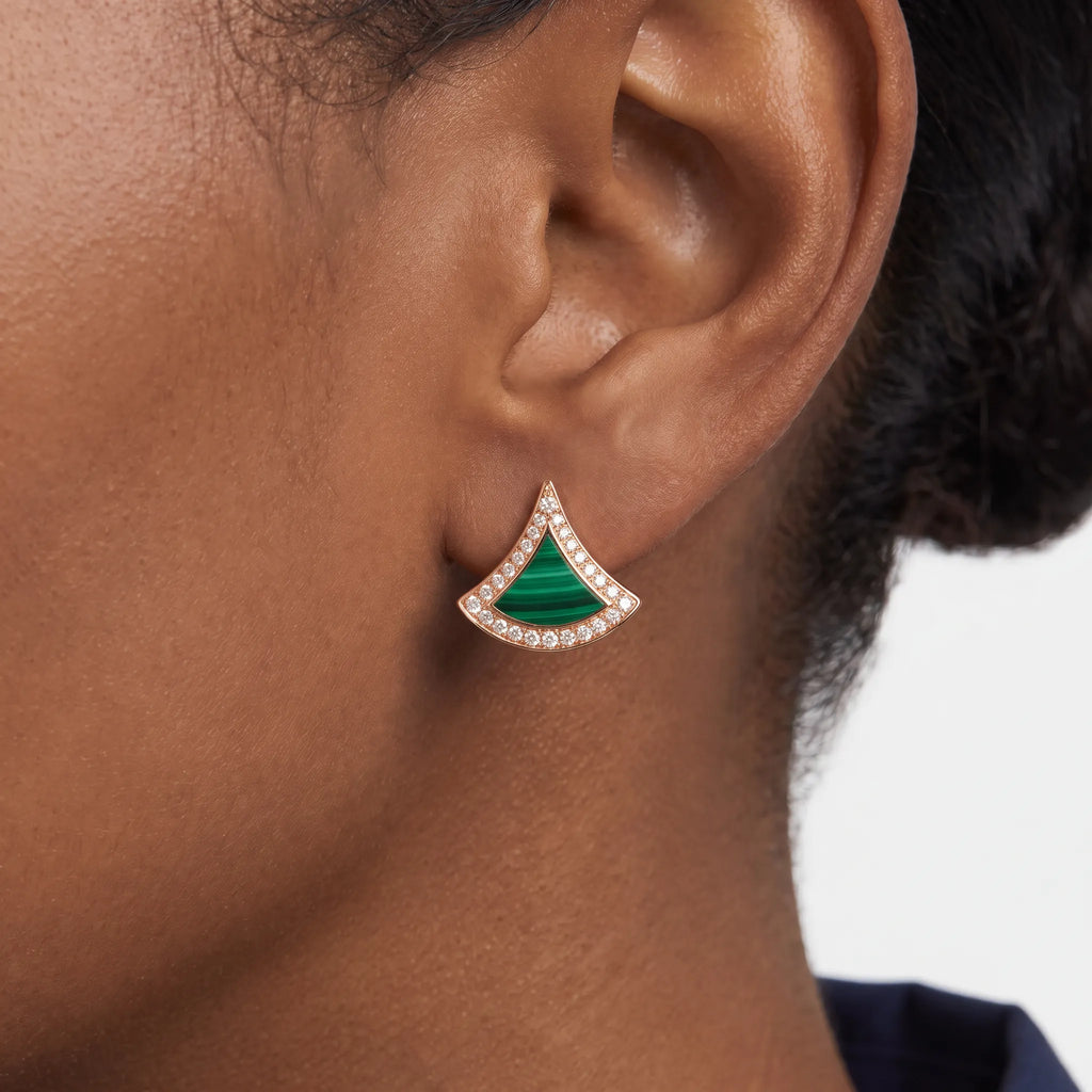 Divas' Dream Pavé Color Fan Stud Earrings
