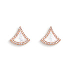 Divas' Dream Pavé Color Fan Stud Earrings