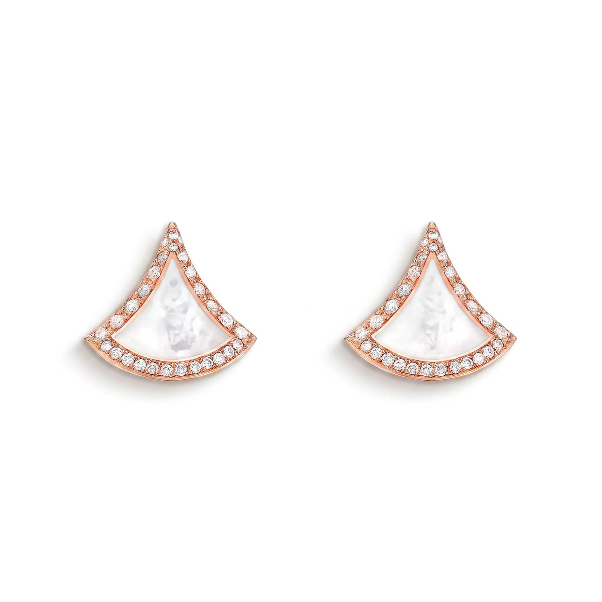 Divas' Dream Pavé Color Fan Stud Earrings