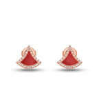 Divas' Dream Pavé Color Fan Stud Earrings