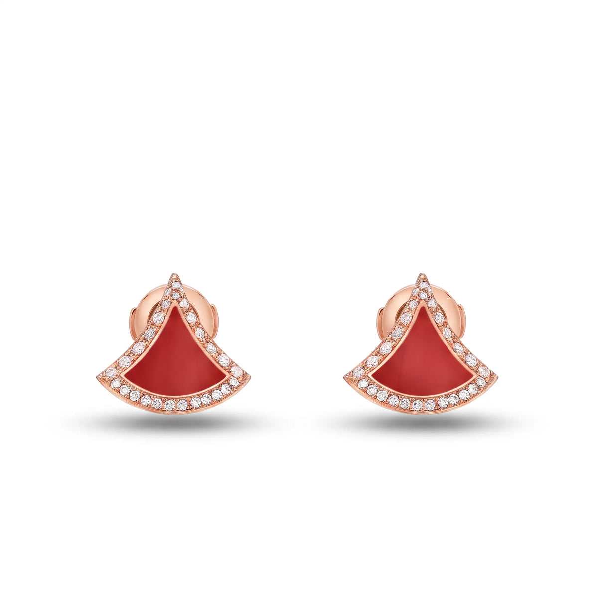 Divas' Dream Pavé Color Fan Stud Earrings