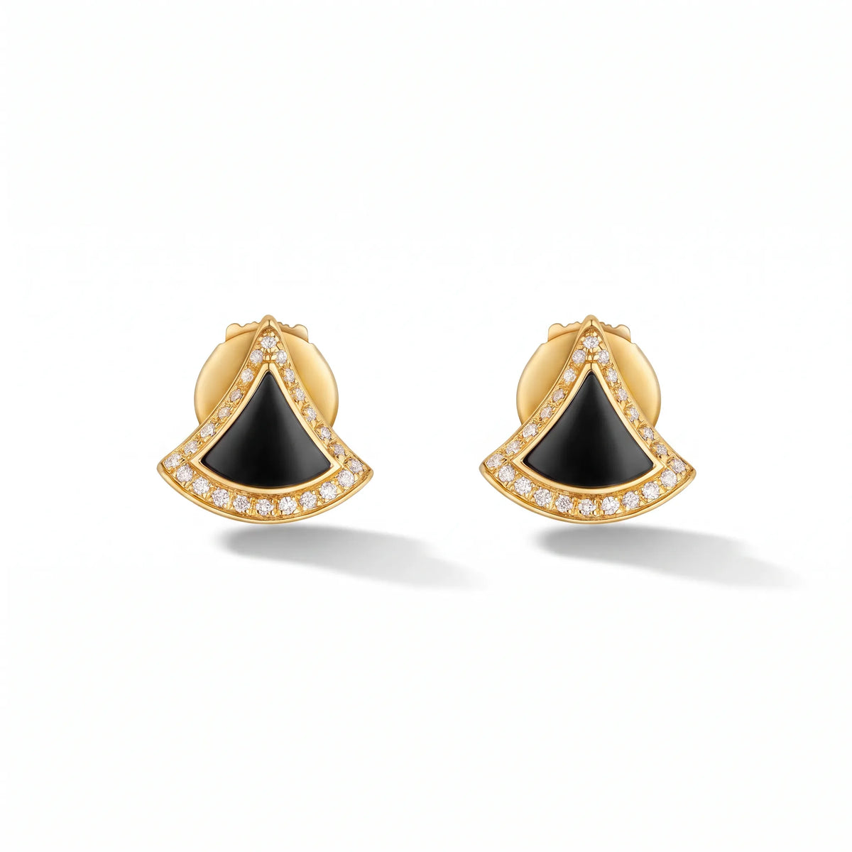 Divas' Dream Pavé Color Fan Stud Earrings