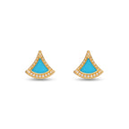 Divas' Dream Pavé Color Fan Stud Earrings
