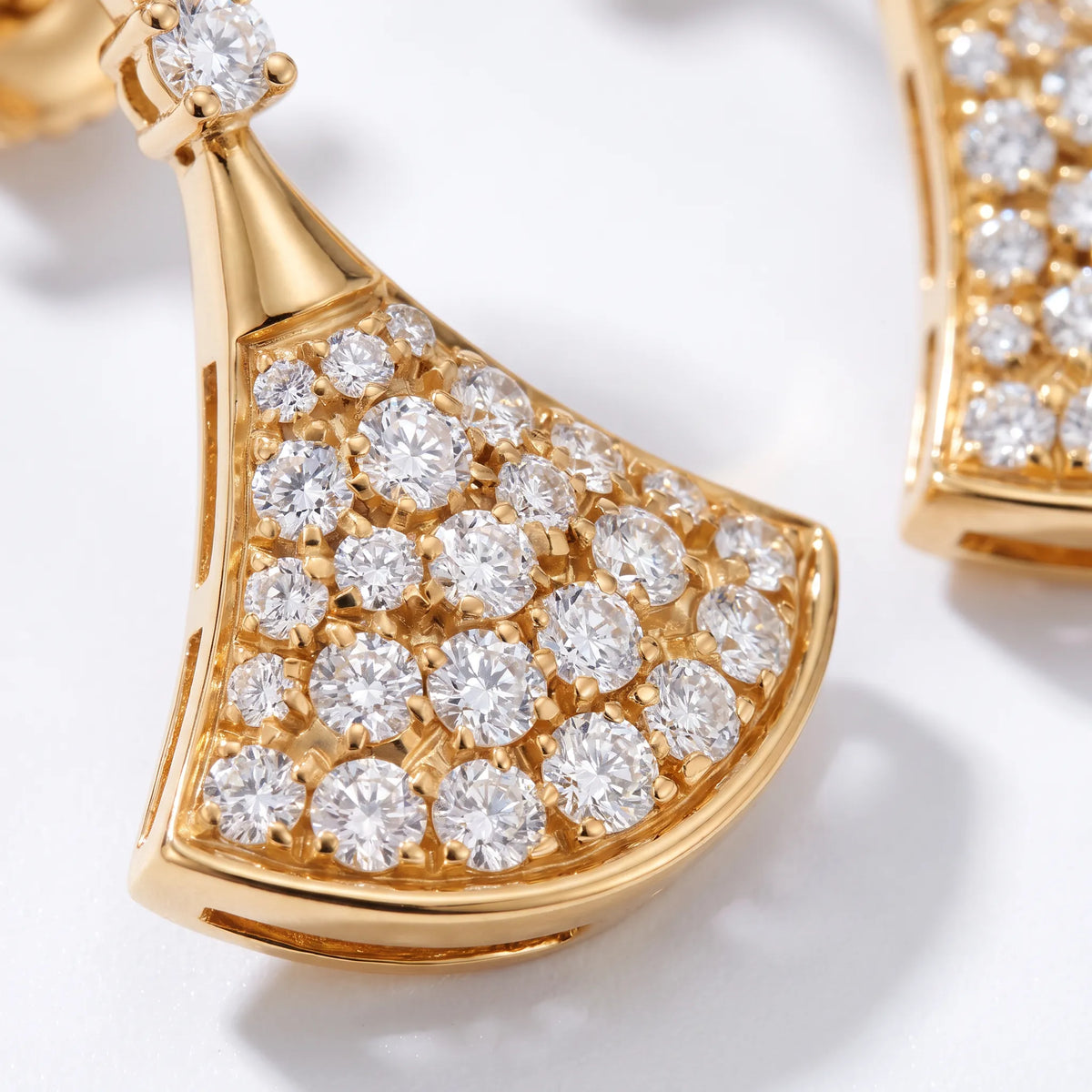 Divas' Dream Pavé Fan Drop Earrings