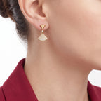 Divas' Dream Pavé Fan Drop Earrings