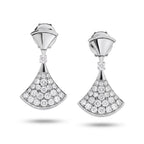 Divas' Dream Pavé Fan Drop Earrings