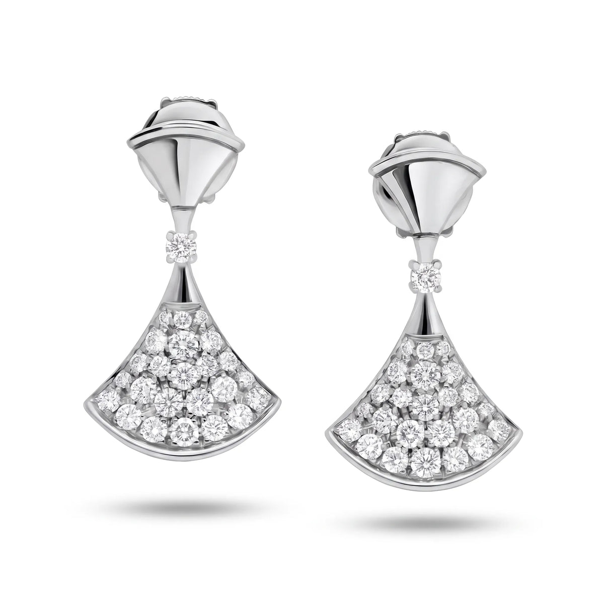 Divas' Dream Pavé Fan Drop Earrings