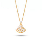 Divas' Dream Radiant Pavé Fan Necklace