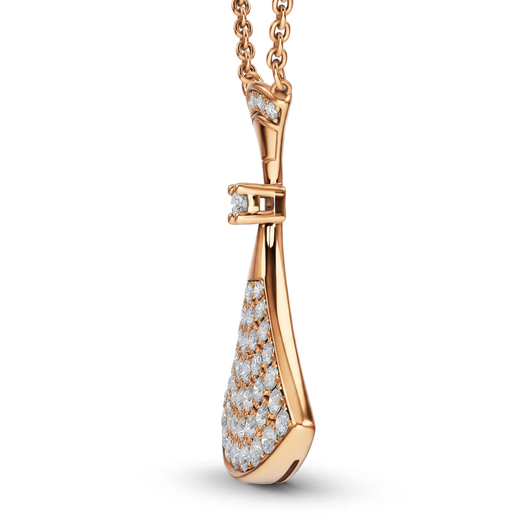 Divas' Dream Radiant Pavé Fan Necklace