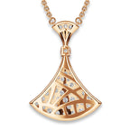 Divas' Dream Radiant Pavé Fan Necklace