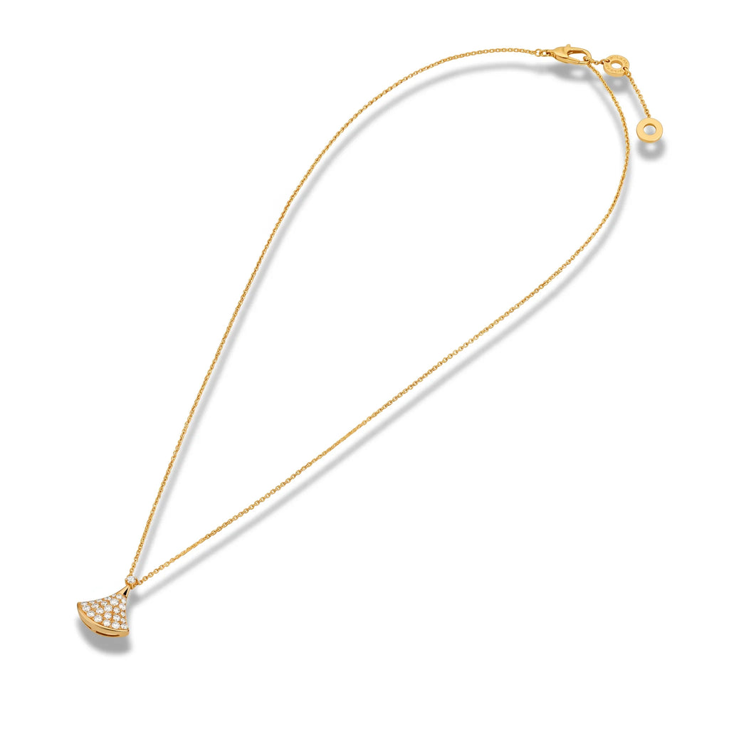 Divas' Dream Radiant Pavé Fan Necklace