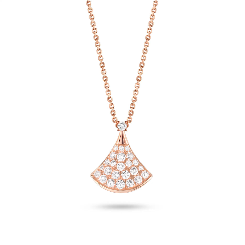 Divas' Dream Radiant Pavé Fan Necklace