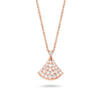 Divas' Dream Radiant Pavé Fan Necklace