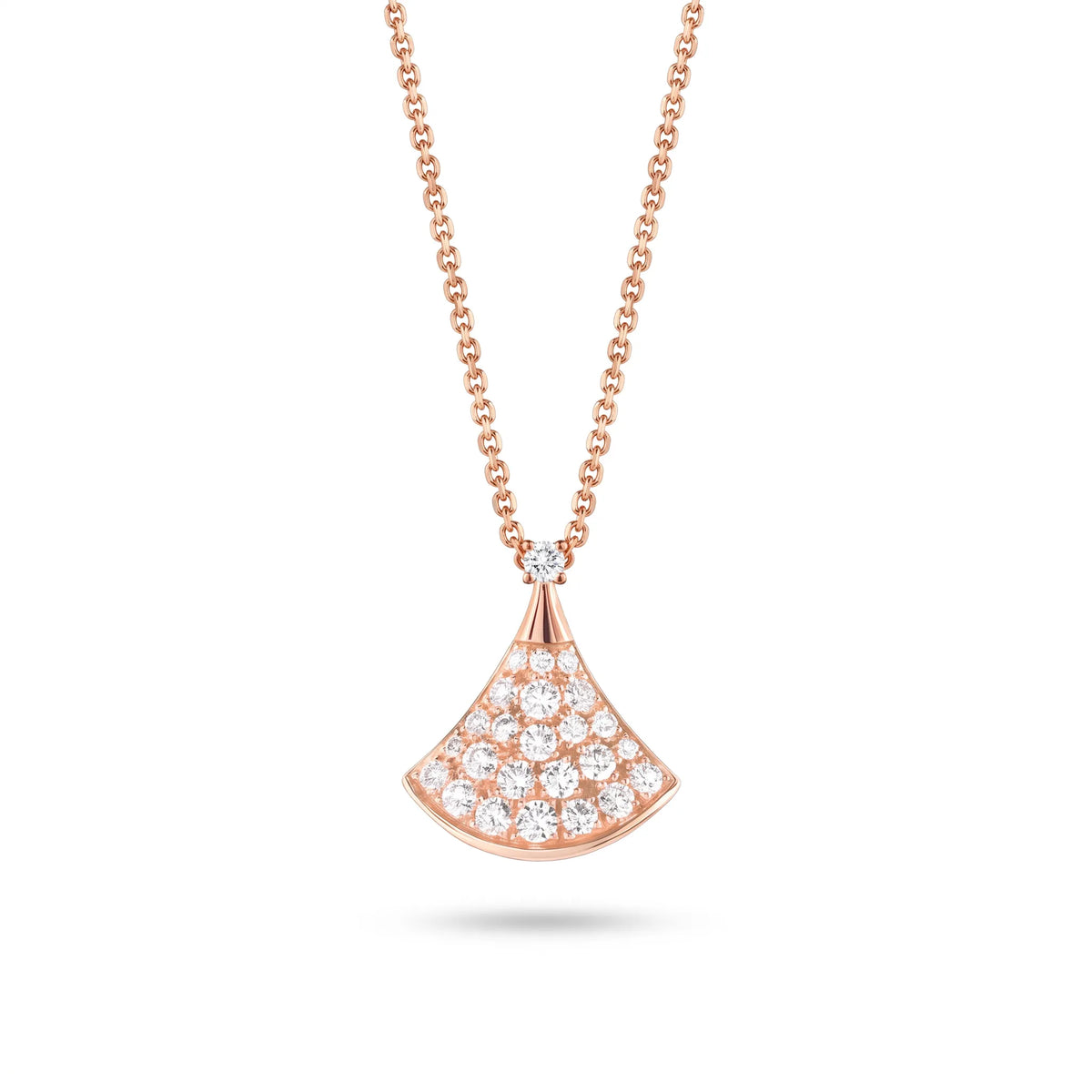 Divas' Dream Radiant Pavé Fan Necklace