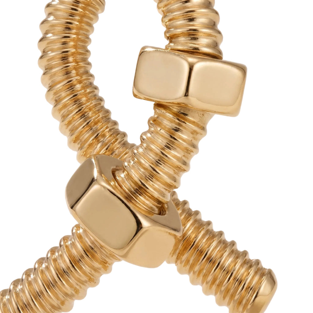 Ecrou de Twist Bolt Hoop Earrings