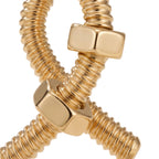 Ecrou de Twist Bolt Hoop Earrings