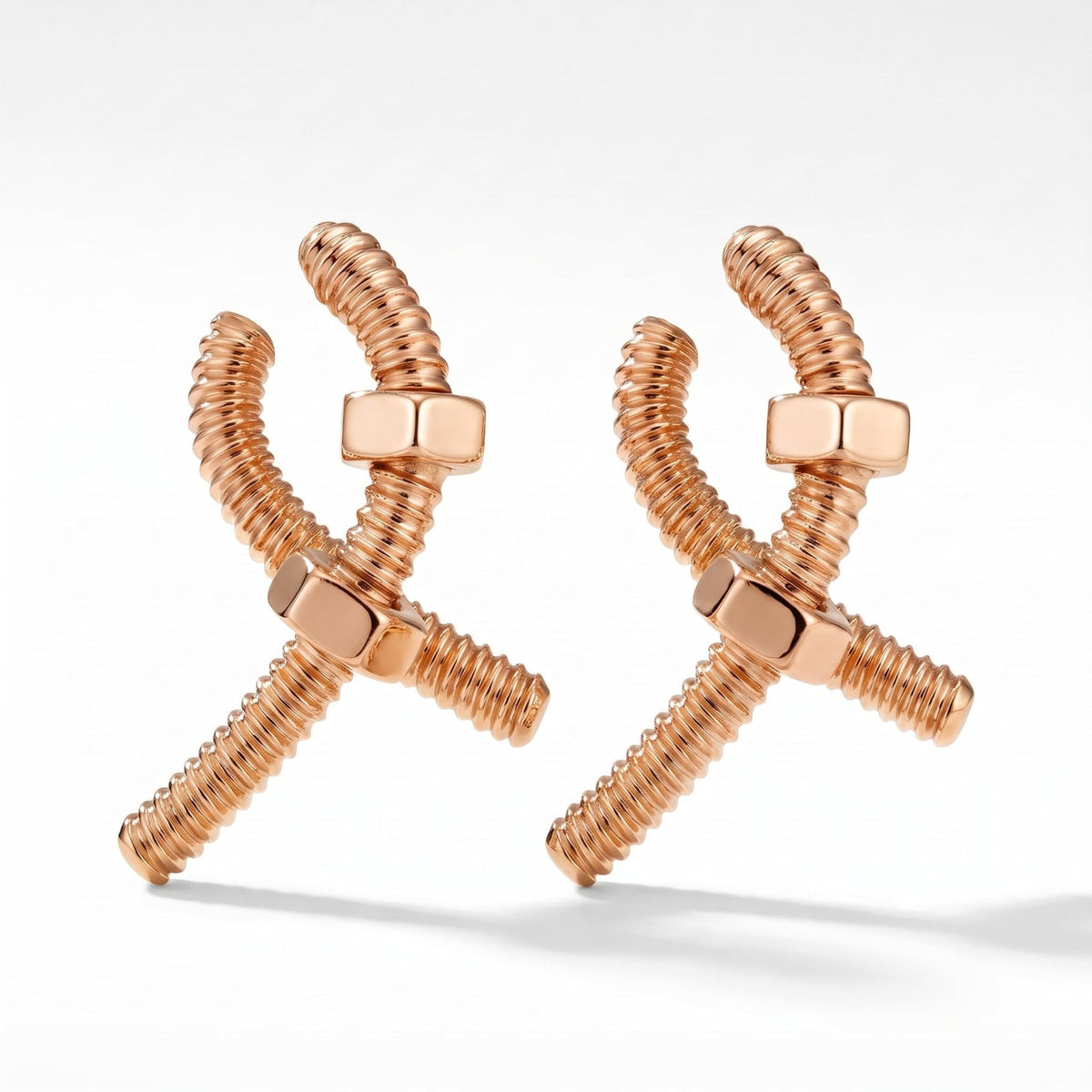 Ecrou de Twist Bolt Hoop Earrings