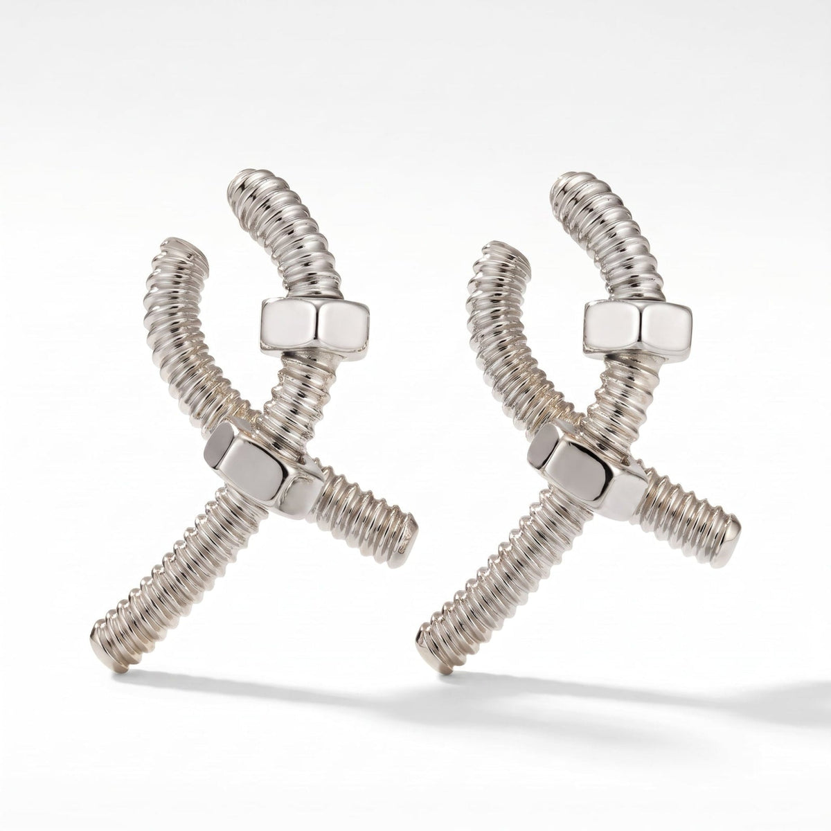 Ecrou de Twist Bolt Hoop Earrings