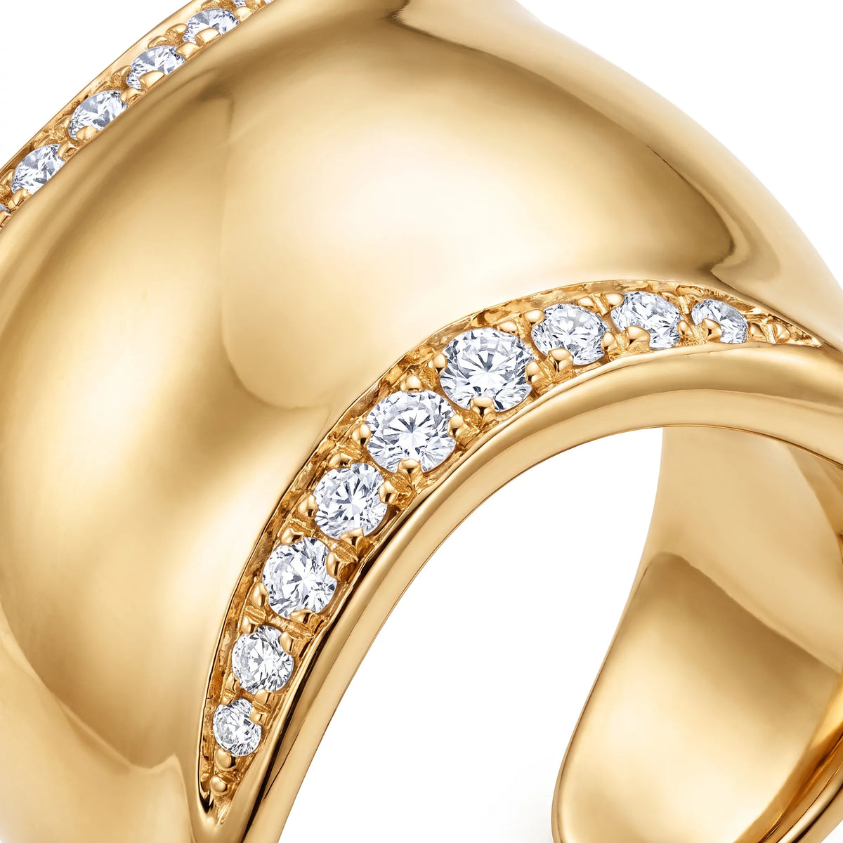 Elsa Peretti Bone Curve Pavé Ring