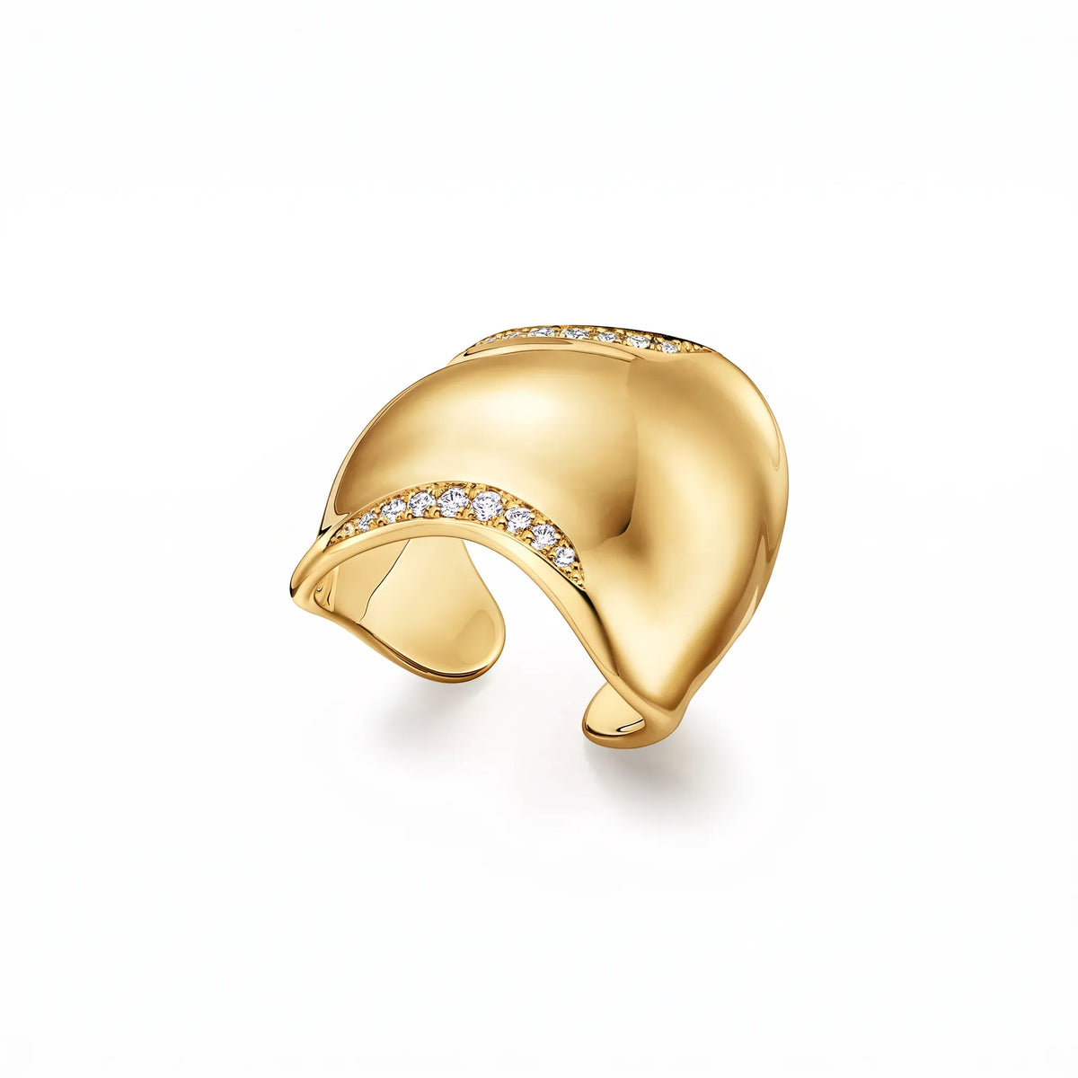 Elsa Peretti Bone Curve Pavé Ring
