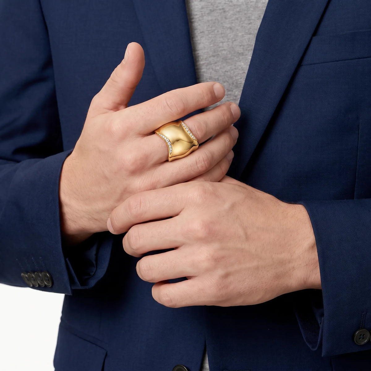 Elsa Peretti Bone Curve Pavé Ring