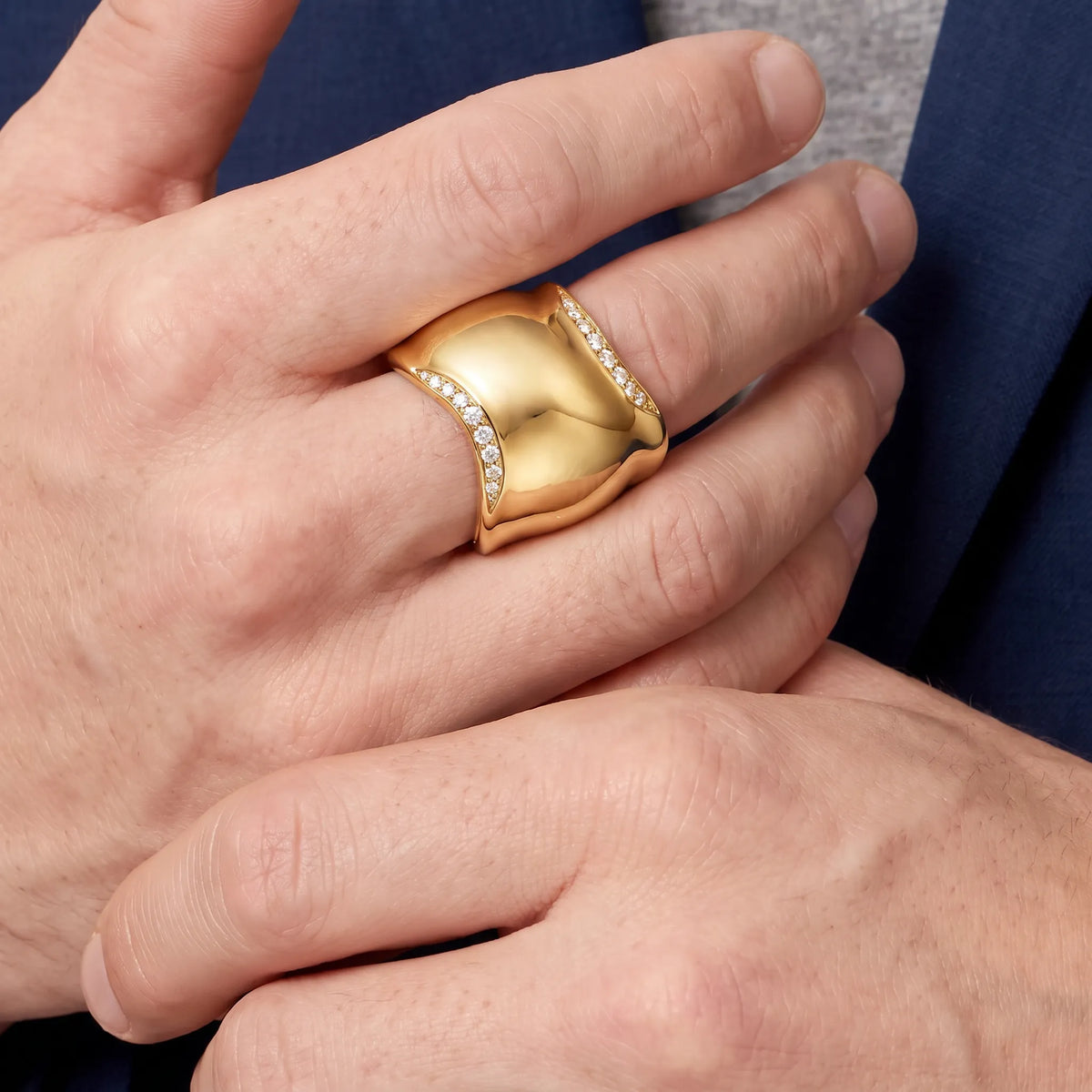 Elsa Peretti Bone Curve Pavé Ring