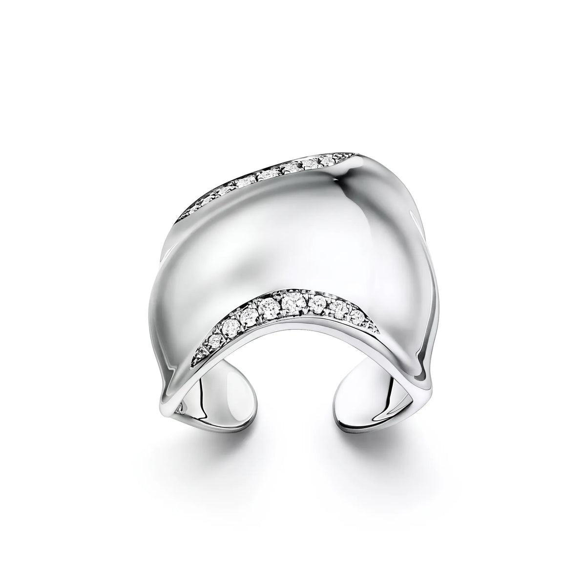 Elsa Peretti Bone Curve Pavé Ring