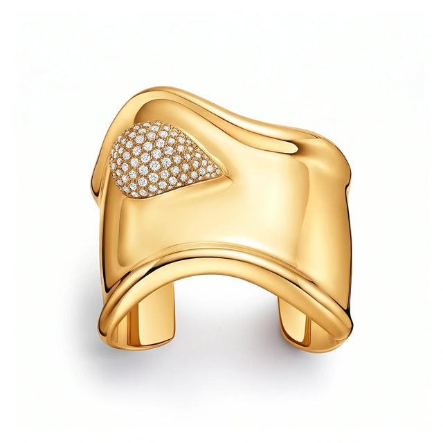 Elsa Peretti Celeste Pavé Cuff Bracelet