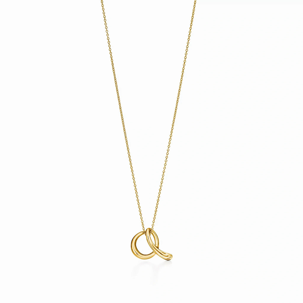 Elsa Peretti Initial Letter Pendant Necklace