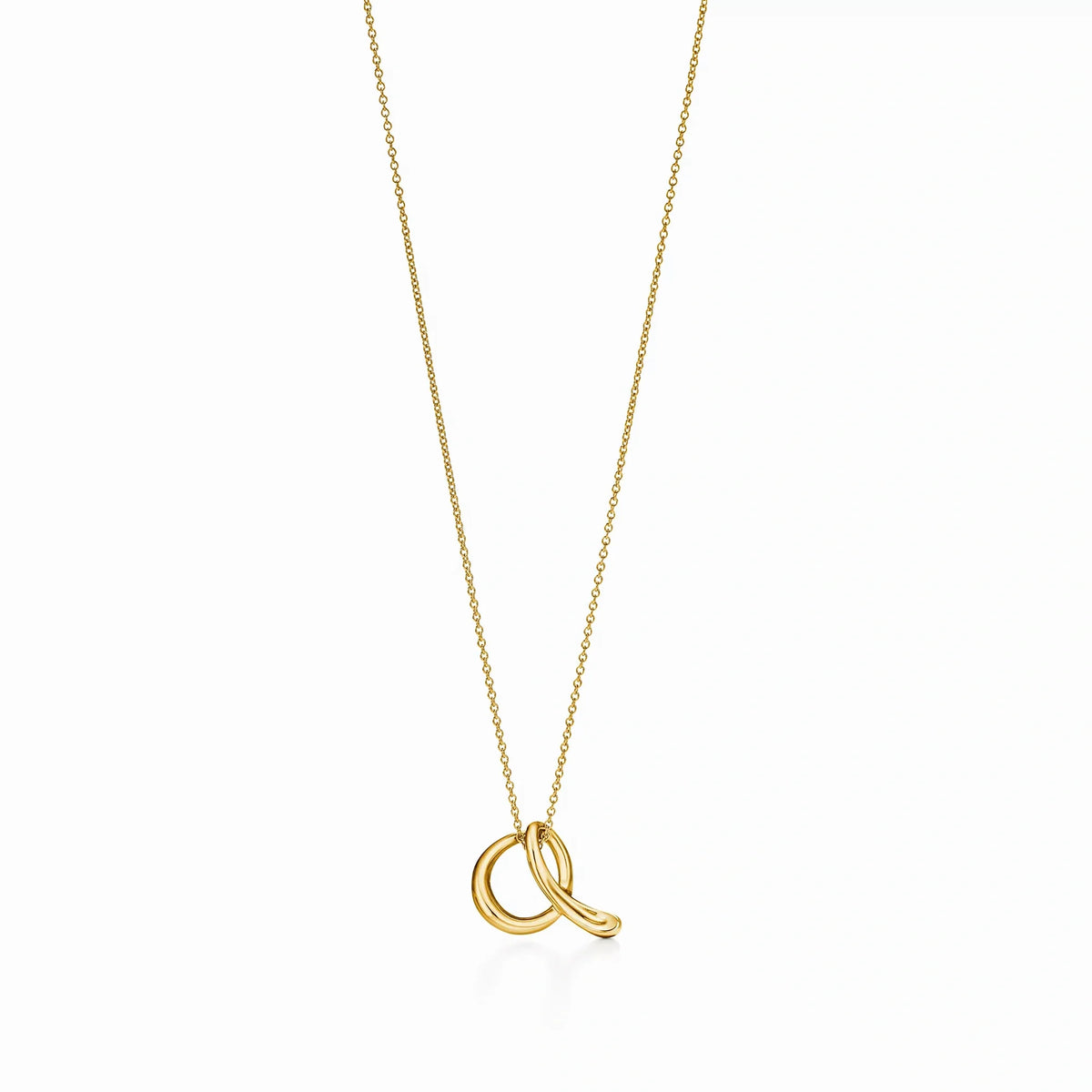 Elsa Peretti Initial Letter Pendant Necklace