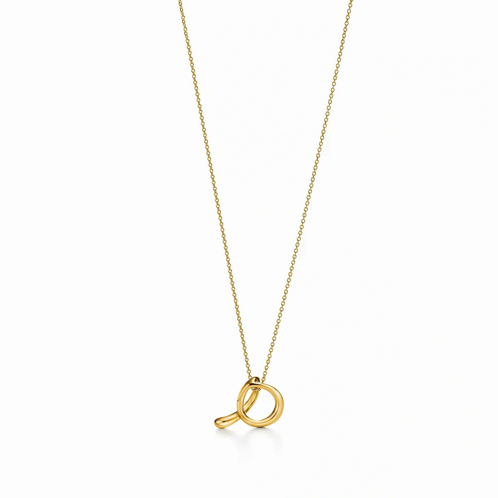 Elsa Peretti Initial Letter Pendant Necklace