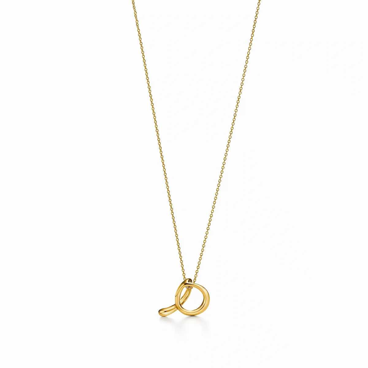 Elsa Peretti Initial Letter Pendant Necklace